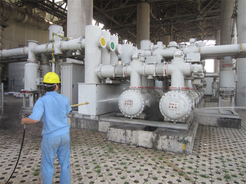 陜西咸陽(yáng)熱電廠帶電清洗